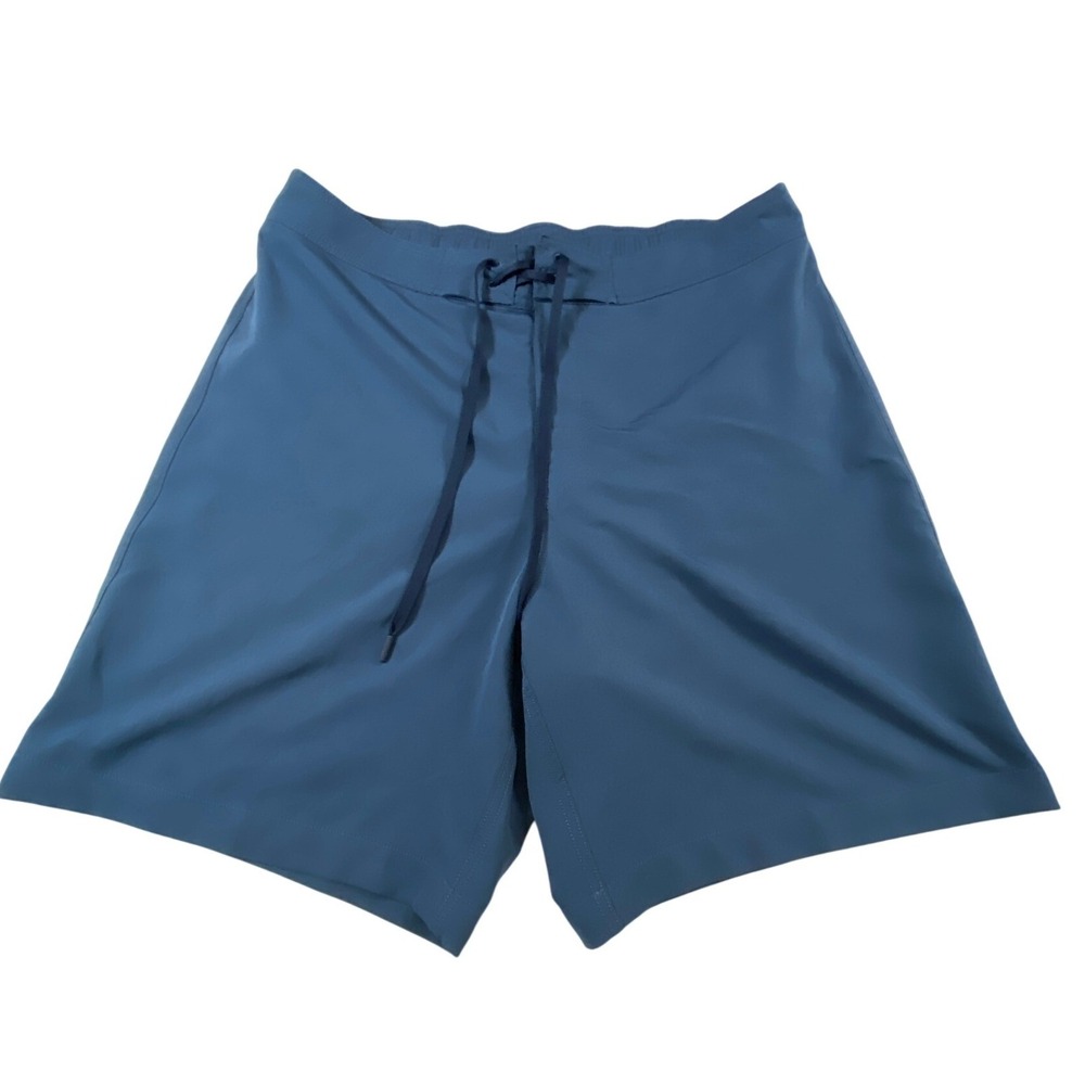 Southern Tide Mens Blue Solid Swim‎ Trunks Board Shorts Mesh Lining Large 8 Ins